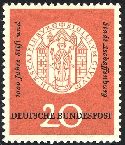 255II Aschaffenburg, PLF II Tempête de pierre manquante, case 32, ** post-fraîchissement