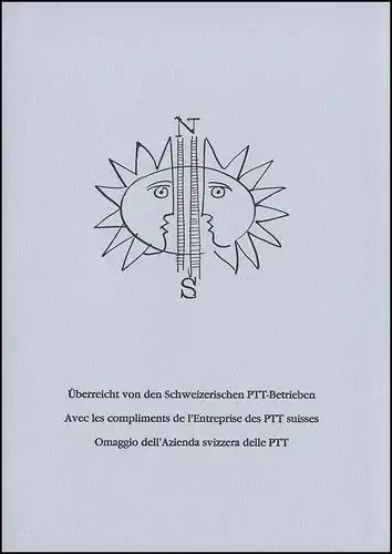 Schweiz PTT-Edition 100 Jahre St.-Bernhard-Bahn 1892, Kleinbogen **