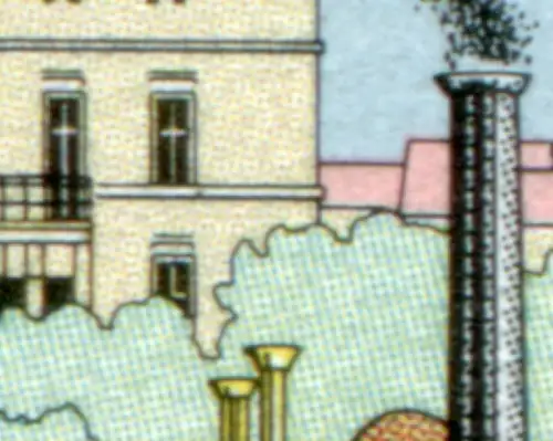 Feuille complète 822 chemin de fer FN 2 avec PLF II point dans le Sims, case 8, **