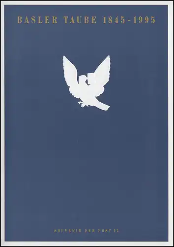 Suisse PTT-Souvenir 8a Exposition de Bâlois Paube 1995, texte allemand