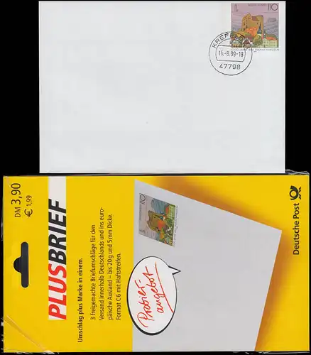 PSo 5 BII Y Bad Frankenhausen 16.8.99 aus Probier-Packung mit Qittung 3,90 DM
