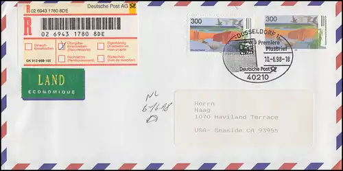 USo 3 avec un appoint approprié comme R-FDC ESSENT DÜSSELDORF 10.6.98 aux États-Unis