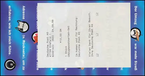 Un EPS 54 ET-O KREFELD 24.8.98 à l'étranger, avec un accompagnement de série du premier jour