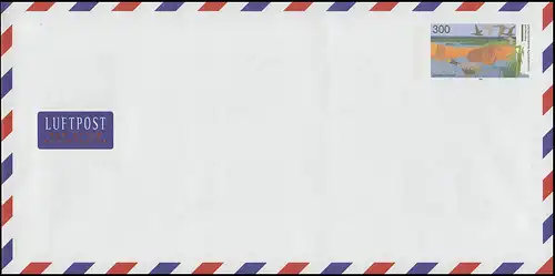 Ein Plusbrief USo 7 Boddenlandschaft ** mit Set-Quittung vom Ersttag 2.11.89