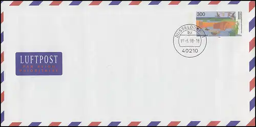 Lettre de plus USo 3 Paysage bodden: FDC avec cachet du premier jour DÜSSELDORF 10.6.1998