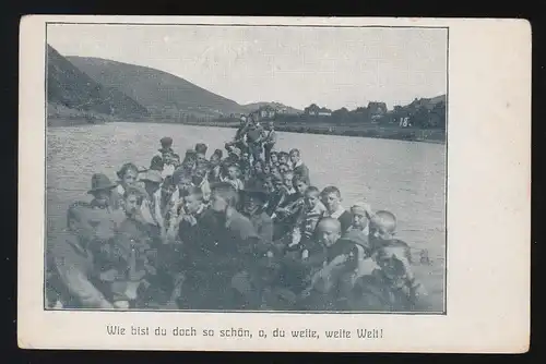 Ausflug im Boot, Knaben, Wie bist du doch so schön du weite Welt, ungebraucht