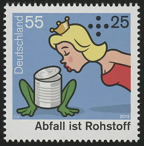 2932 Umweltschutz Abfall ist Rohstoff Froschkönig, postfrisch **