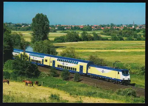 AK Elektro-Personenzuglokomotive ME 146-12, SSt BAD DOBERAN 125 J. Molli, 5.8.11