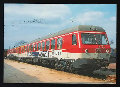 AK Versuchstriebwagen 614 0004-0 Neitech, SSt SCHWÄBISCH GMÜND Klepperle 16.9.11