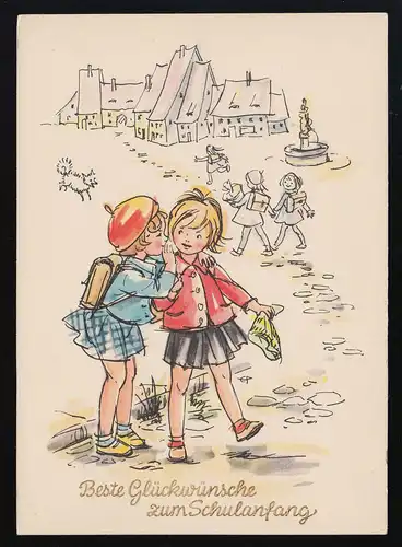 Planet Editeur 3299 Filles Enfants Chemin scolaire Début scolaire sign. EP, non utilisé