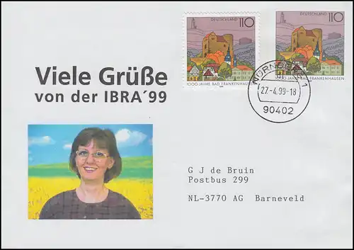 USo 5 AIIY Salutation de l'IBRA'99 avec photo et ZF, NÜRNBERG 27.4.1999