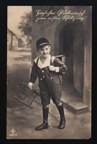 AFB Foto AK 4181/5 Junge Matrosenanzug Rechenschieber Niederoderwitz 21.4.27