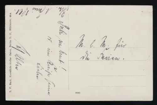 Photo AK Garçons école Berlin Professeur, S.P.Bach Kunstlich-Atelier Est, 1.6.1921