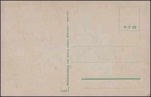 Carte de vue Gruss de la Moorbade, édition Zierer à Munich 1926, inutilisé