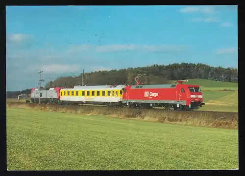 Locomotive électrique de traction de marchandises 152 001-4, SSt BERNAU 170 J. Rail, 25.5.2011
