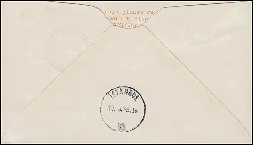 Airpost Lufthansa Vol d'ouverture Francfort Main/Istanbul 12.9.1956