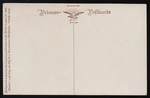 Artiste AK Primus, Roses No. 1016, H. Frauendorfer Mühlthaler sign. inutilisé