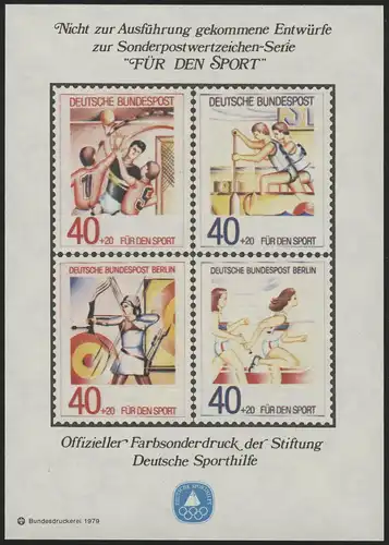 Aide sportive Tir spécial I 1979: Volleyball rames Tir à l'arc Courir