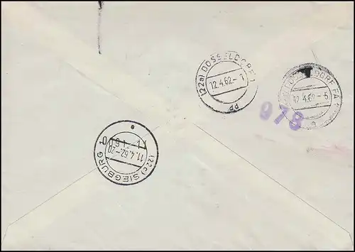 217 Exposition Berliner Bär OR-Vbl. MeF Lettre d'urgence du jour-O 11.4.1962