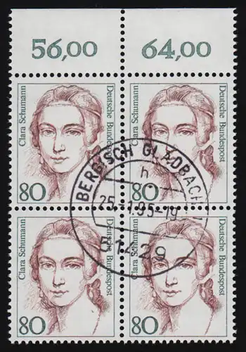 1305 Femmes 80 Pf OR-Quatrierbl. Tages-O