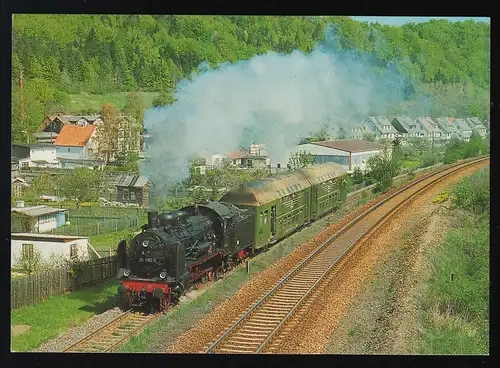 Locomotive de train de passagers à vapeur AK 38 1182-5 SSt MÜNCHEN 160 J. Gare centrale 19.7.09