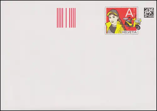 Schweiz Umschlag U 33A Dauerausgabe A-Post 1,00 CHF 2006, ** postfrisch