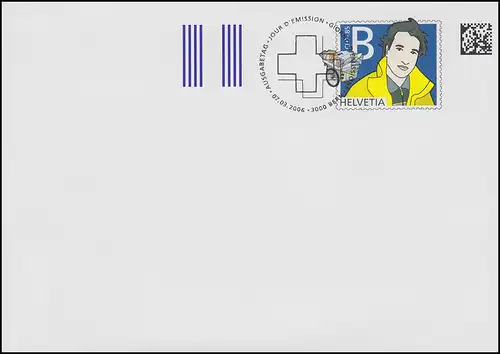 Schweiz Umschlag U 32A Dauerausgabe B-Post 0,85 CHF 2006, ESSt Bern 7.3.2006