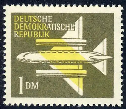 613 Y Flugpost 1 DM Wz.3 Y, postfrisch **