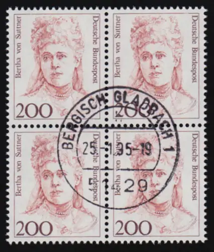 1498 Frauen 200 Pf Viererblock Tages-O