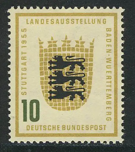 213 Baden-Württemberg 10 Pf ** postfrisch