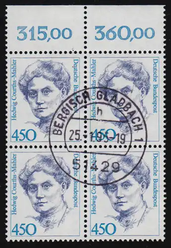 1614 Frauen 450 Pf OR-Viererbl. Tages-O