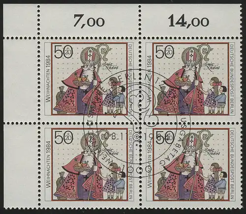 729 Noël & Nicolas 1984, ER-Vbl. en haut à gauche, ESSt Berlin