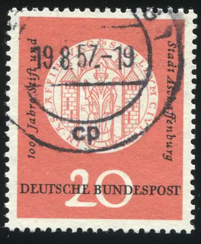 255II Aschaffenburg mit PLF II fehlende Steinfuge, O, geprüft Schlegel BPP