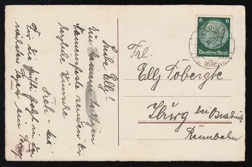 Photo AK NPG 2005 fleurs blanches Félicitations Nom, ENNIGER d'après IBURG 19.11.34