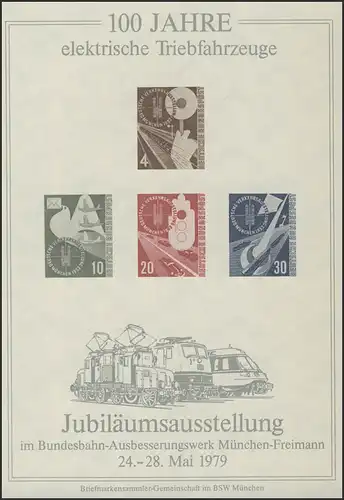 Sonderdruck Bund 167-170 München Eisenbahn / Elektrische Fahrzeuge 1979