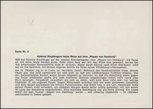 Berlin PP 76/3 NordPosta Wapen de Hambourg avec ZF, SSt HAMBURG Ruyter 1977