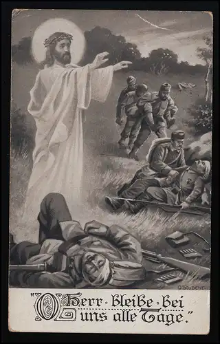 AK M&B L.158 O Seigneur demeure avec nous tous les jours Jésus champ de bataille 29.3.17