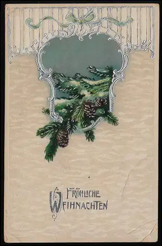 AK HWB Ser. 2806 Noël Argent, fer à cheval dépôt armée Njemen TILSIT 14.12.15