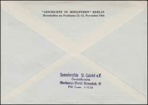 Berlin PU 30/3b NIKOLSKOE 1964 comme un article imprimé de Duisburg (intérieur peint en bleu)