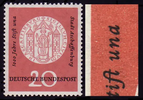 255I Aschaffenburg, planche I et autre et, case 29 ** post-fraîchissement