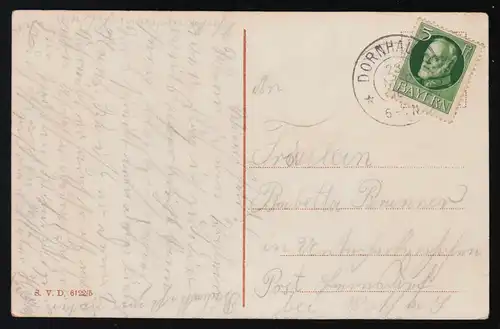 AK S.V.D. 6122/5 "Reste-moi bon" Écriture de violette Roses DORNHAUSEN 23.11.16