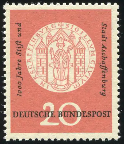 255x Aschaffenburg, jaunâtre, PLF taches rouges au-dessus de la patte, champ 48, **