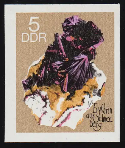 1468PH Minerale Erythrin aus Schneeberg: Phasendruck ungezähnt, **