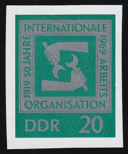 1517PH Organisation ouvrière OIT 20 Pf: pression de phase non-dentelée, ** post-frais