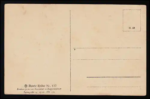 AK K & D Série colorée n° 177, "PÈRE" Vers, homme âgé dans le Gehrock inutilisé