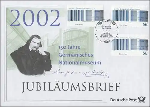 2269 Musée national allemand de Nuremberg 2002 - Lettre d'anniversaire