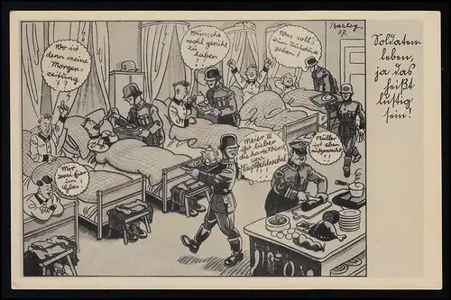 AK Driesen Editeur No. 8700 Barlogs "vie de soldat" signé 29.11.41