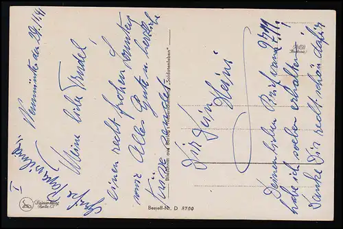 AK Driesen Editeur No. 8700 Barlogs "vie de soldat" signé 29.11.41