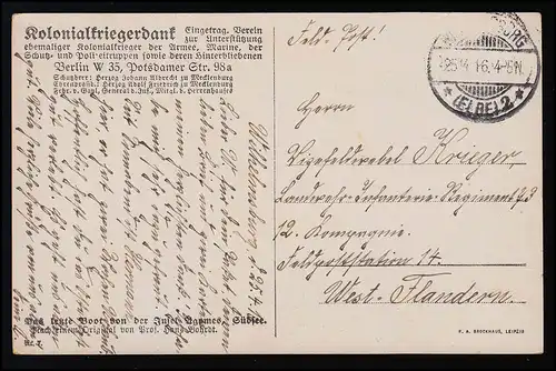 AK Kolonien Südsee, Das letzte Boot Insel Ugomes, Feldpost WITTENBERG 25.4.1916