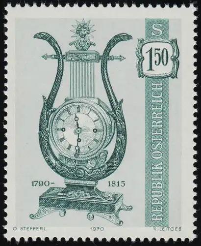 1344 Alte Uhren (II), Uhr von 1790-1815, 1.50 S, postfrisch **